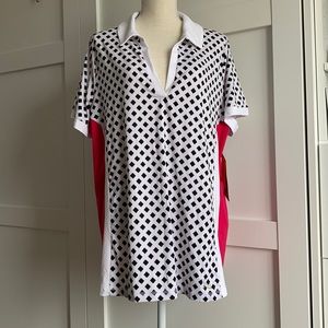 Nola Black and White Checkered Short Sleeve Tee